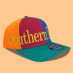 Baseball Cap - CMC-1071 (100% Cotton 6 Panel Cross Panel Embroidery Colourful Design Baseball Cap Supplier )
