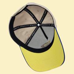 Baseball Cap - CMC-1047 (100% Cotton Off White Khaki With Royal Blue Visor Two Tone Edition 9forty A Frame Baseball Cap Factory)
