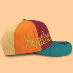 Baseball Cap - CMC-1071 (100% Cotton 6 Panel Cross Panel Embroidery Colourful Design Baseball Cap Supplier )
