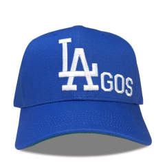 Baseball Cap - CMC-1077 (100% Cotton Royal Blue White Embroidery Logo 6 Panel Baseball Cap hat )