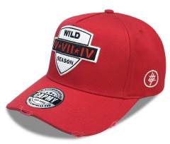 Baseball Cap - CMC-1052 (100% Cotton Off White Khaki With Black Suede Visor Two Tone Edition 9forty A Frame Snapback Hat)