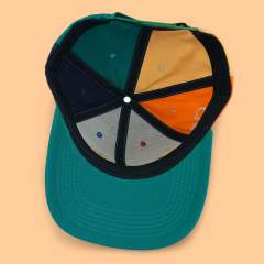 Baseball Cap - CMC-1071 (100% Cotton 6 Panel Cross Panel Embroidery Colourful Design Baseball Cap Supplier )
