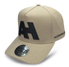 Baseball Cap - CMC-1060 (100% Cotton Khaki With Black Embroidery Logo High Profile Edition 9forty A Frame Baseball Cap Manufacturer)