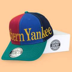 Baseball Cap - CMC-1071 (100% Cotton 6 Panel Cross Panel Embroidery Colourful Design Baseball Cap Supplier )