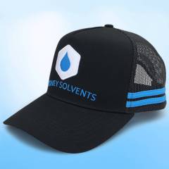 Trucker Hat - CMC-3008 (High Profile Deep Crown Black 5 Panel Austrlia Country Trucker Caps Manufacturer )