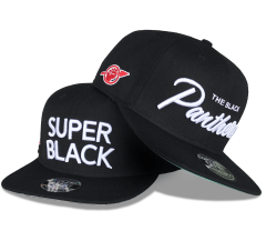 Snapback Cap - CMC-2012 ( High Quality Under Brim Print 100% Polyester Midde Crown Black Colour 6 Panel Snapback Cap Factory )