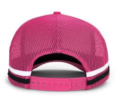 Trucker Hat - CMC-3096( Australia 2 Stripes High Proile Mesh Hats Custom Embroidery Logo 5 Panel Country Trucker Caps Supplier )