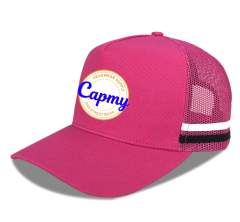 Trucker Hat - CMC-3092 (Australia High Profile Red Mesh Hat 5 Panel Deep Crown Country Trucker Caps Supplier )