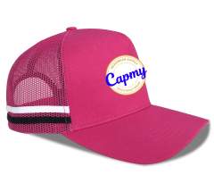 Trucker Hat - CMC-3092 (Australia High Profile Red Mesh Hat 5 Panel Deep Crown Country Trucker Caps Supplier )