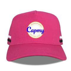 Trucker Hat - CMC-3092 (Australia High Profile Red Mesh Hat 5 Panel Deep Crown Country Trucker Caps Supplier )