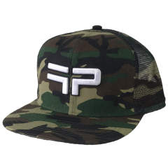 Trucker Hat - CMC-3276 ( Customzie Camo Camouflage Printed Mesh 3D Embroidery Logo 6 Panel Snapback Cap Trucker Hat Supplier )