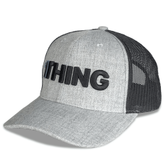 Trucker Hat - CMC-3252 ( Custom Grey Wool Low Profile Richardson Style 3D Embroidery Logo 6 Panel Trucker Hat Supplier )