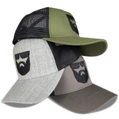 Trucker Hat - CMC-3264 ( Custom Olive Green Middle Crown Richardson Style Badge Patch Logo 6 Panel Trucker Hat Manufacturer )