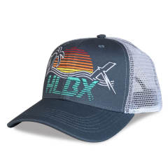 Trucker Hat - CMC-3256 ( Custom Ligh Blue Cotton Back Mesh Hat Richardson Style 3D Logo 5 Panel Trucker Hat Factory )