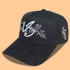 Baseball Cap - CMC-1099 (100% Cotton Navy Blue Crown Hat Orange Visor Two Tone Edition 9forty A Frame Baseball Cap )