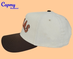 Baseball Cap - CMC-1098 (100% Cotton Two Tone Dark Crown Corduroy Cap Edition 9forty A Frame Cordduroy Baseball Cap Manufacturer)