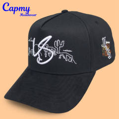 Baseball Cap - CMC-1099 (100% Cotton Navy Blue Crown Hat Orange Visor Two Tone Edition 9forty A Frame Baseball Cap )