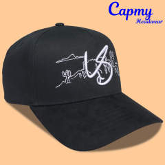 Baseball Cap - CMC-1099 (100% Cotton Navy Blue Crown Hat Orange Visor Two Tone Edition 9forty A Frame Baseball Cap )
