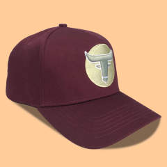 Baseball Cap - CMC-1102 (100% Cotton Maroon Burgundy Patch 3D Embroidery Logo 9forty A Frame Baseball Cap Manufacturer )