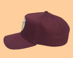 Baseball Cap - CMC-1102 (100% Cotton Maroon Burgundy Patch 3D Embroidery Logo 9forty A Frame Baseball Cap Manufacturer )