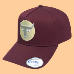 Baseball Cap - CMC-1102 (100% Cotton Maroon Burgundy Patch 3D Embroidery Logo 9forty A Frame Baseball Cap Manufacturer )