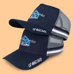 Trucker Hat - CMC-3308 ( Custom Logo Brown Deep Crown High Profile Australia Country Trucker Caps 5 Panel Trucker Hat Factory )