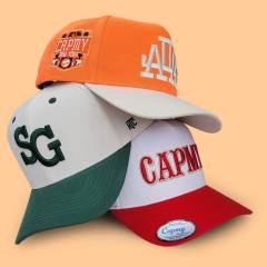 Baseball Cap - CMC-1190 (Custom Mens High Quality 5 Panel 100% Polyester Sports Gorras Dark 3D Embroidery Logo A Frame Baseball Caps)