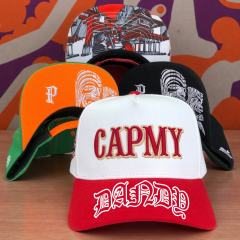 Baseball Cap - CMC-1190 (Custom Mens High Quality 5 Panel 100% Polyester Sports Gorras Dark 3D Embroidery Logo A Frame Baseball Caps)