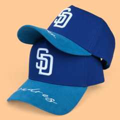 Baseball Cap - CMC-1192 (Customize Two Tone 5 Panel 100% Polyester Sports Hat White Black 3D Embroidery Logo A Frame Baseball Caps)