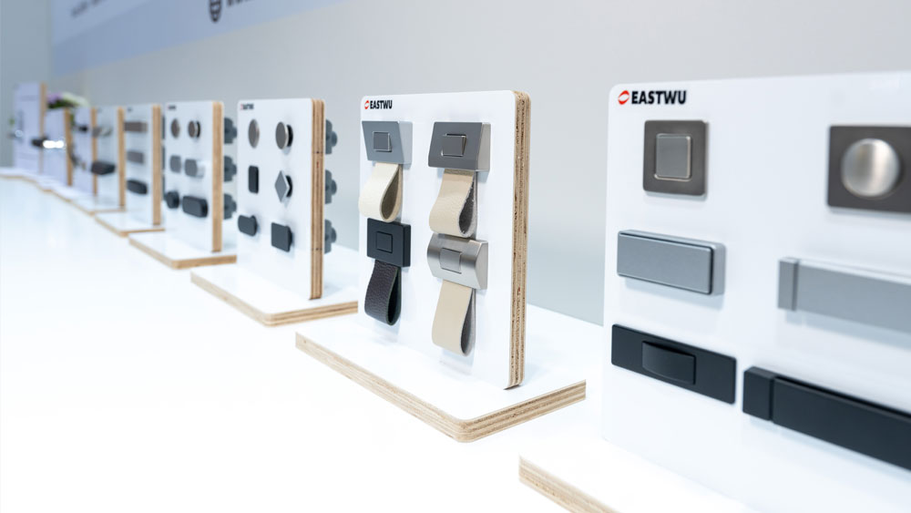Lightweight aluminum alloy RV and caravan hardware displayed at Caravan Salon Düsseldorf
