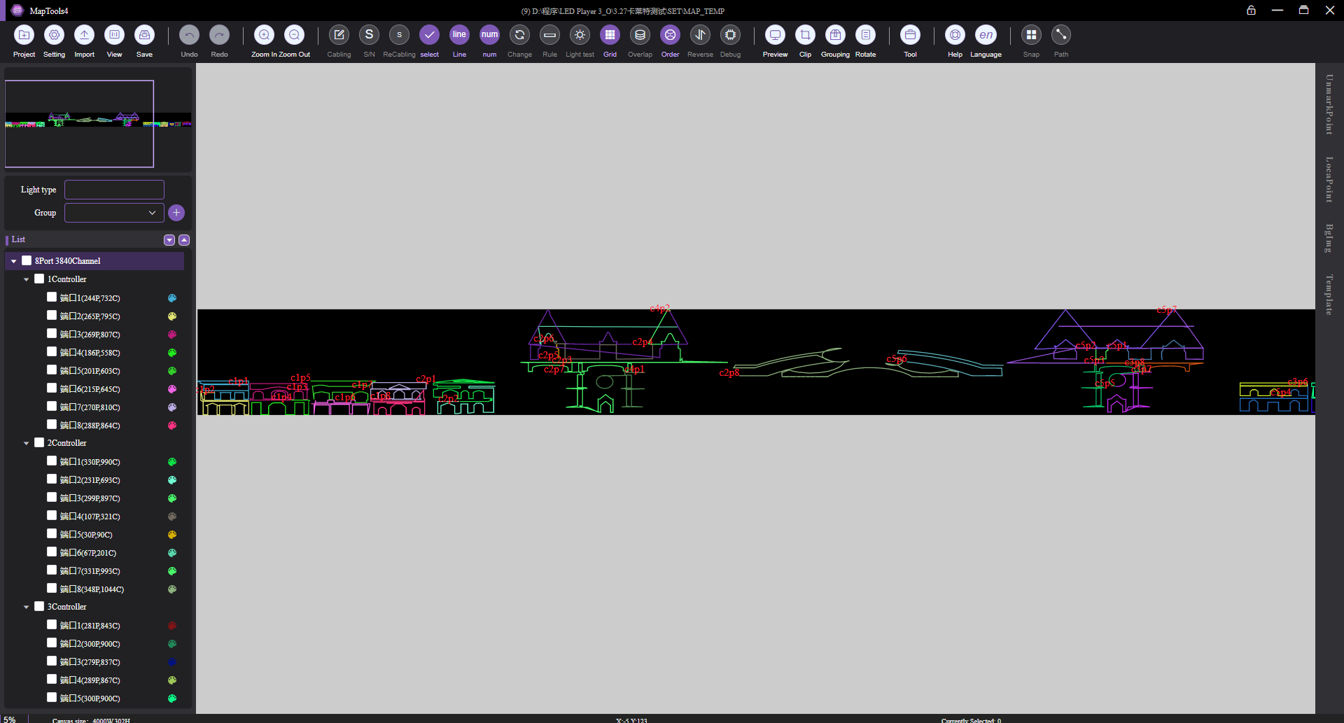 Map Tools 4 DXF import and group wiring management