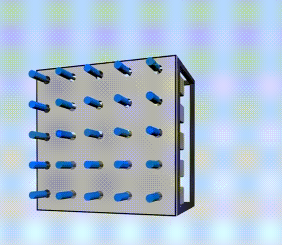 installation is assembled quickly from standard modules