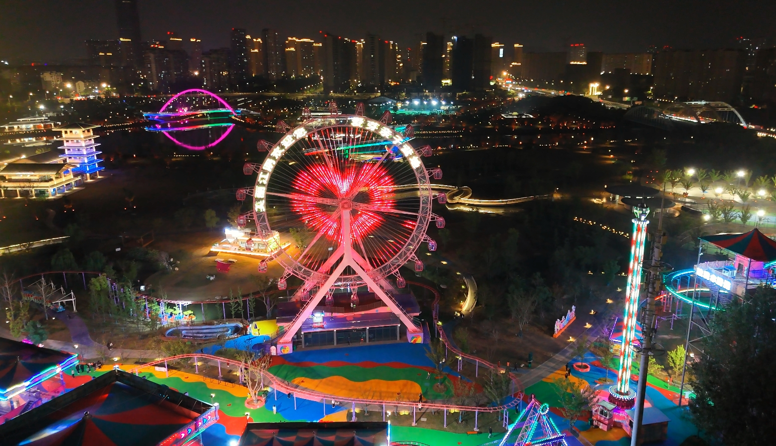 Ferris Wheel Lighting Control System in cultural tourism night tour