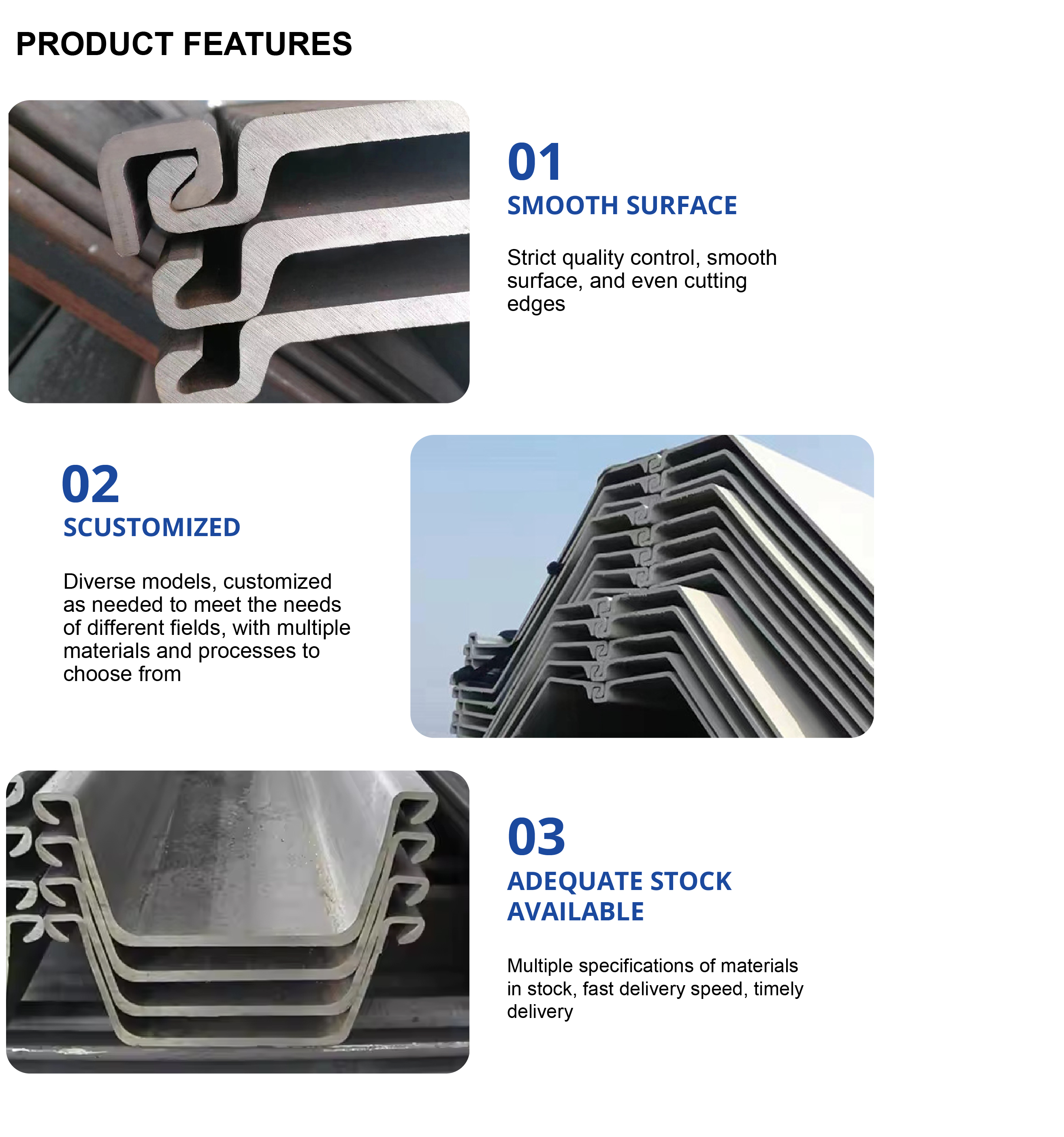 stainless steel sheet pile