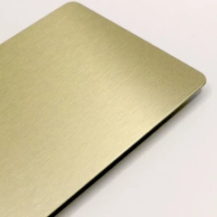 Gold stainless steel plate