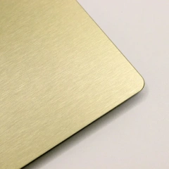 Gold stainless steel plate