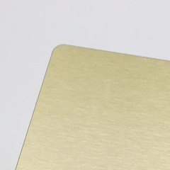 Gold stainless steel plate