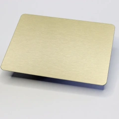 Gold stainless steel plate