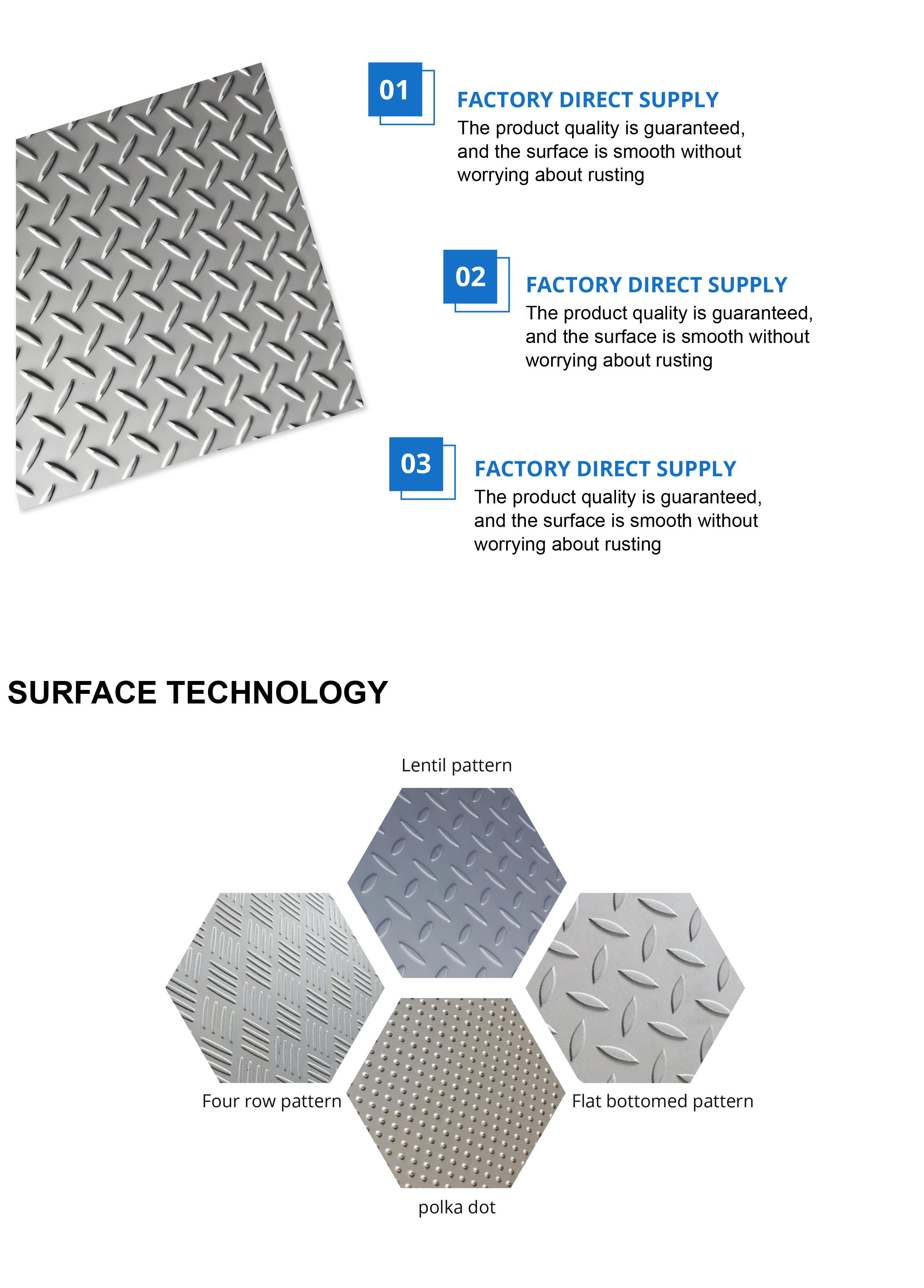 304 Stainless steel checkered plate