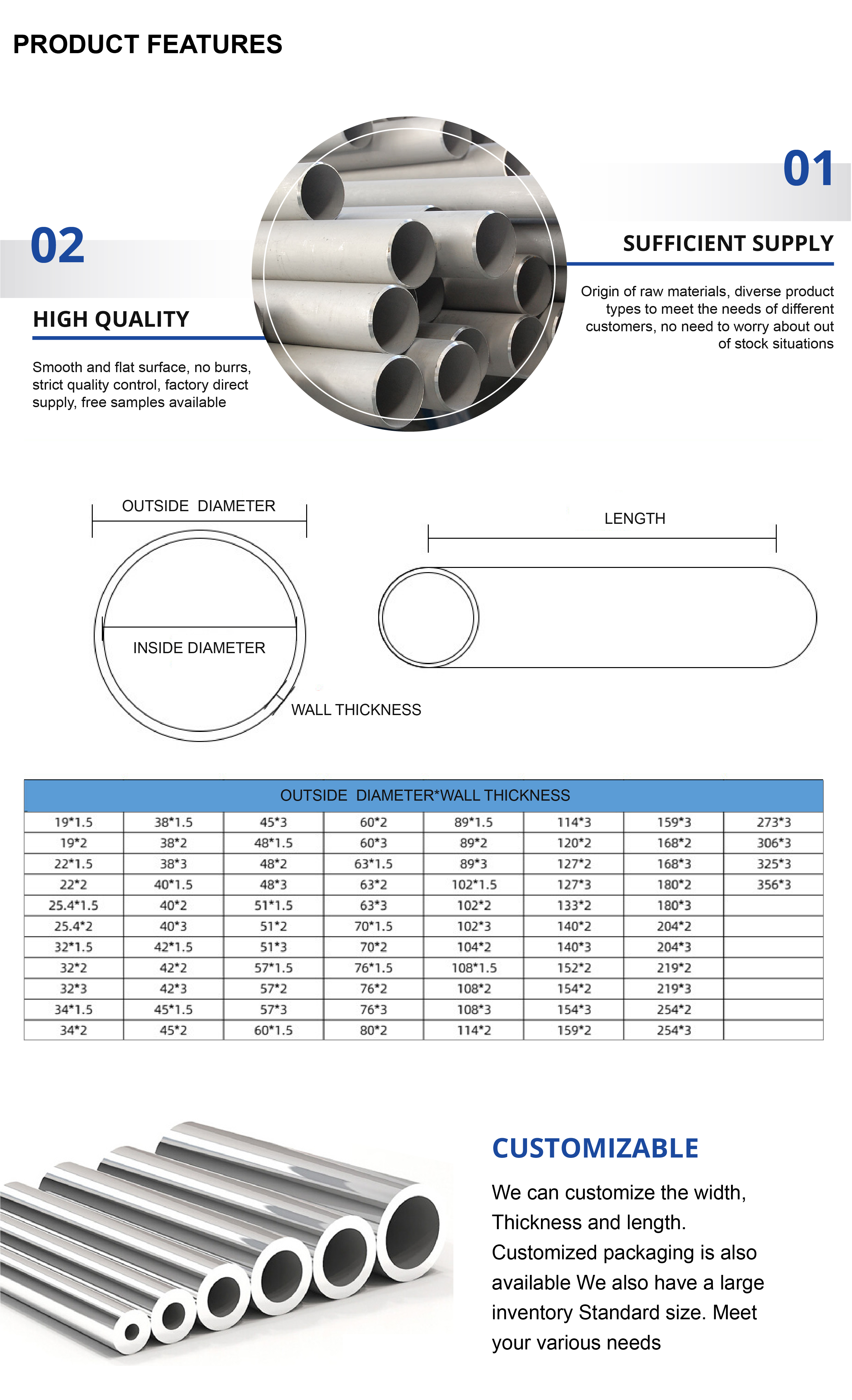 304L Stainless Steel Pipe