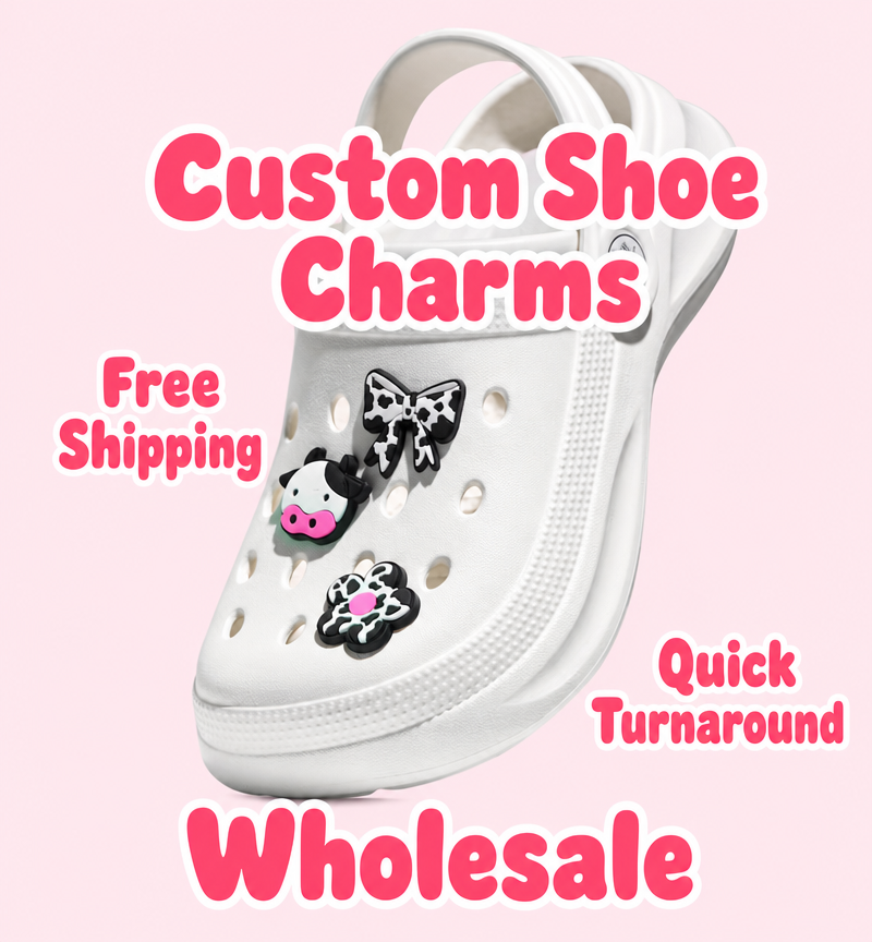 Cow Print Series Custom Shoe Charms Wholesale