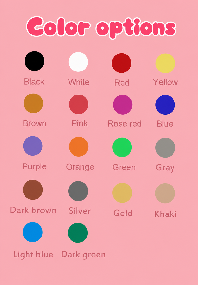 18 PVC Shoe Charms Color Options