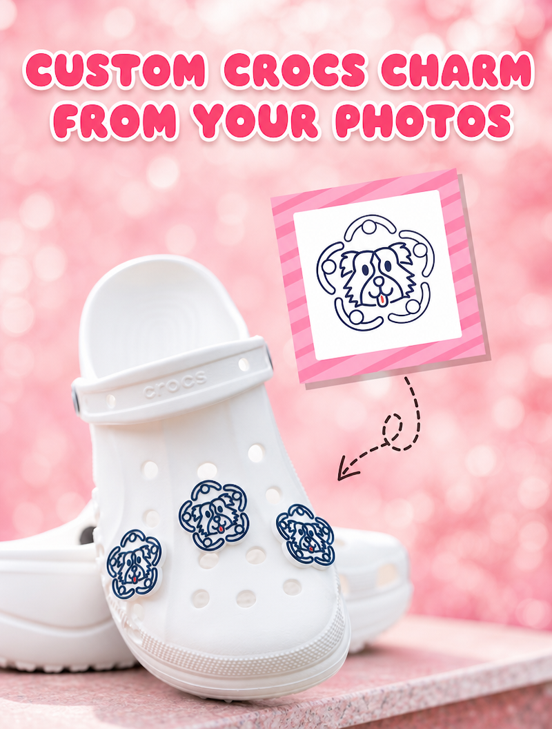 Custom Crocs Charm From Your Photos