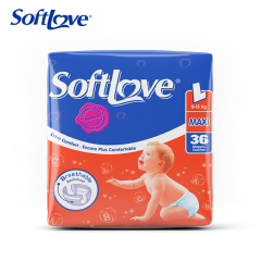 Softlove Clothlike Breathable Nappies Baby Diapers (L36)