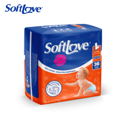 Softlove Clothlike Breathable Nappies Baby Diapers (L36)