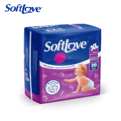 Softlove Clothlike Highly Absorbent Baby Diapers (XL36)