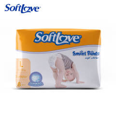 Softlove Smart Pants Comfortable Soft Disposable Baby Diapers (L8)