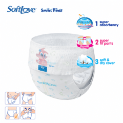 Softlove Smart Pants High Quality Baby Diapers Pants Supplier (XL7)