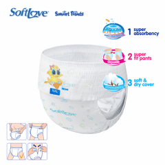 Softlove Smart Pants OEM Design Baby Diapers Pants Wholesale  (XXL6)