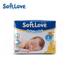 Softlove Soft Comfort diaper Best Baby Diapers with High Absorbency (S14)